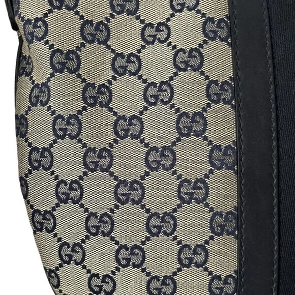 Gucci Monogram Vintage Web Medium Half Moon Hobo Handbag Crossbody - Picture 14 of 14